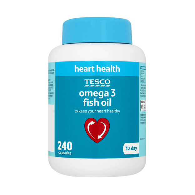 Рыбий жир в капсулах Tesco Omega 3 fish oil - 240 капсул.