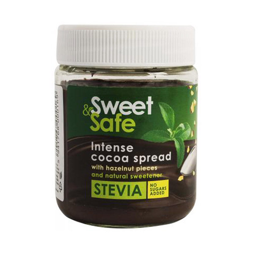 Паста орех-какао Sweet&safe Stevia (без сахара) - 220 гр.