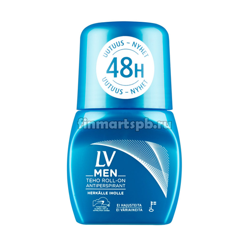 Антиперспирант для мужчин LV Men teho roll-on antiperspirantii (48h) - 60 мл.
