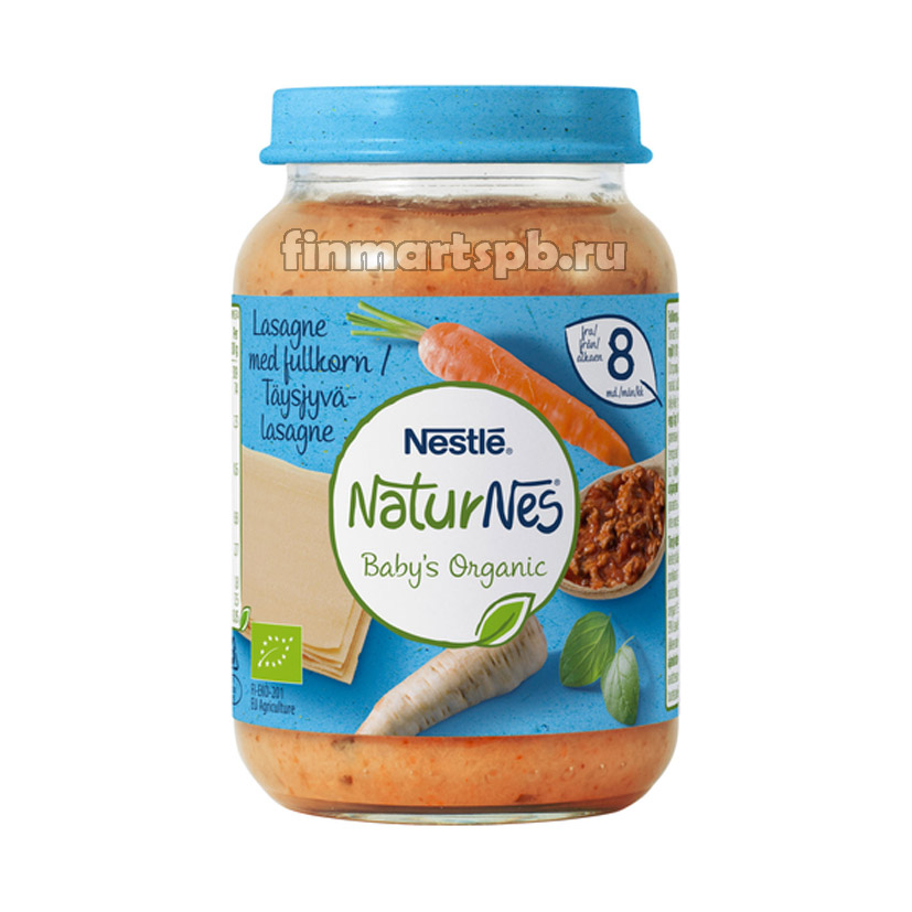 Готовое органическое пюре Nestle Naturnes Taysjyvalasagne - 190 гр.