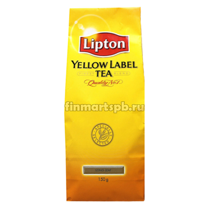 Чёрный чай Lipton Yellow Label (заварной) 150 гр.