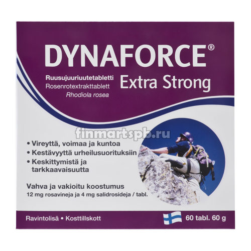 Эктракт родиолы розовой Dynaforce Extra Strong - 60 шт.