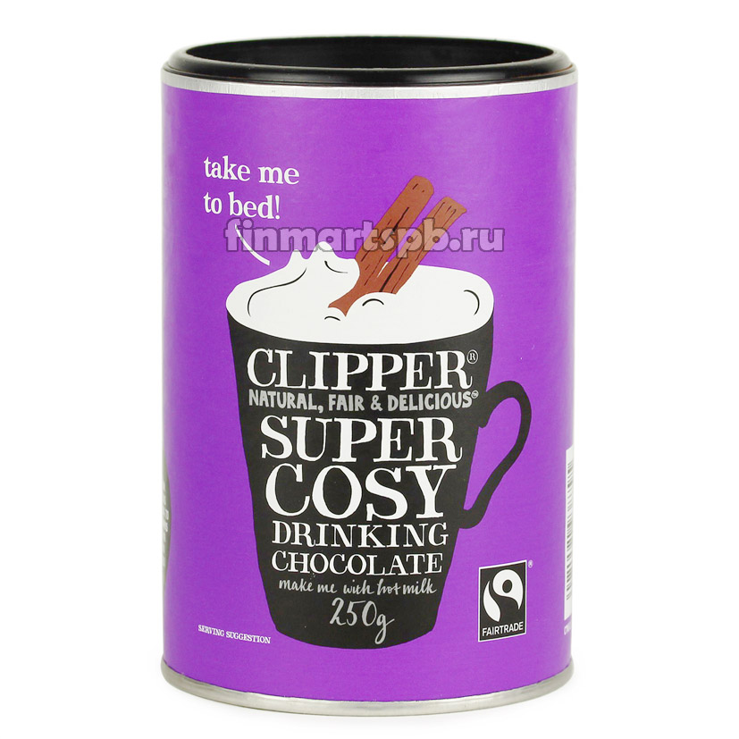 Горячий шоколад Clipper Super Cosy drinking chocolate, 250 гр.