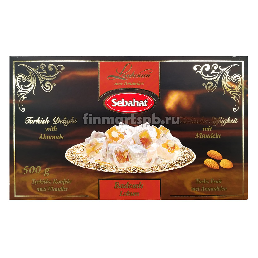Рахат-лукум Sebahat (с миндалём) - 500 гр.