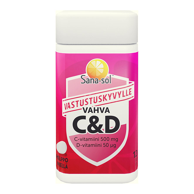 Sana sol C&D vahva (Витамины сана сол С и Д) , 120 шт.