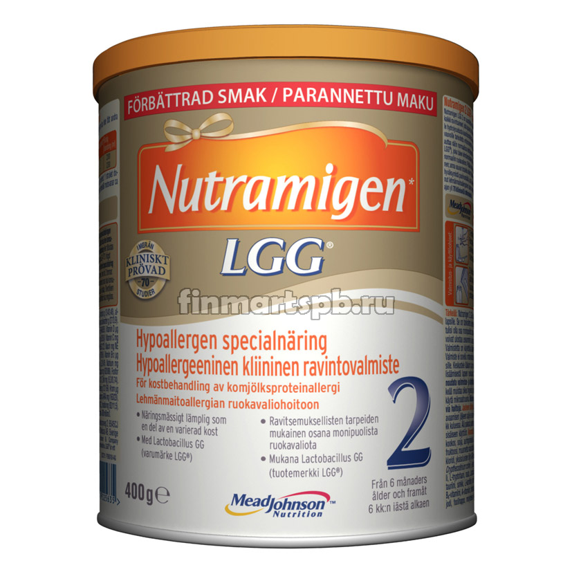 Гипоаллергенная смесь Nutramigen LGG 2 (Нутрамиген 2) - 400 гр.