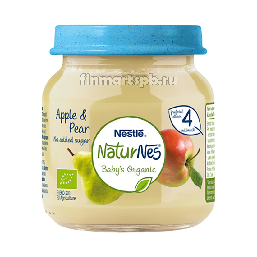 Фруктовое пюре Nestle NaturNes Apple&Pear (яблоко, груша)