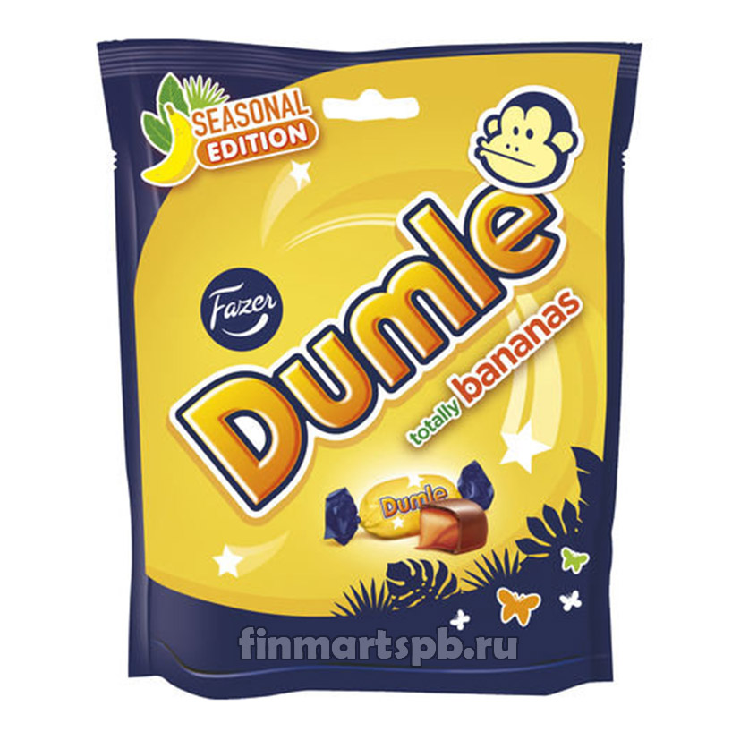 Конфеты Fazer Dumle totally bananas (Фазер Думле банан)