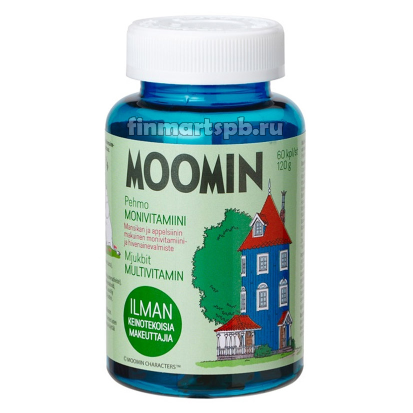Поливитамины для детей Moomin Pehmo Monivitamiini