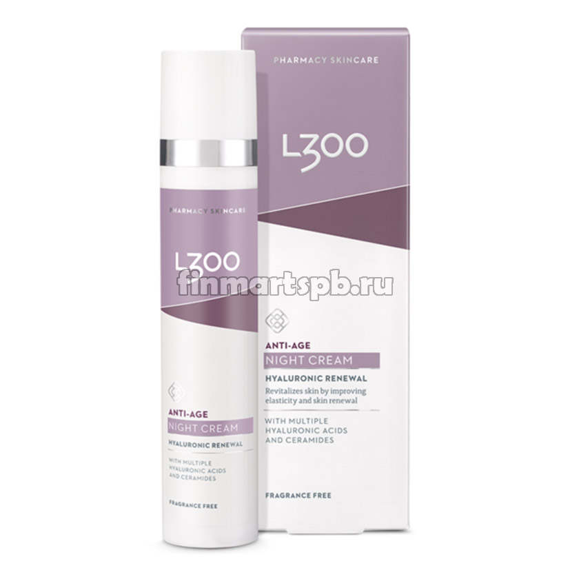 Гиалуроновый антивозрастной крем для лица L300 Anti-age Night cream, 50 мл