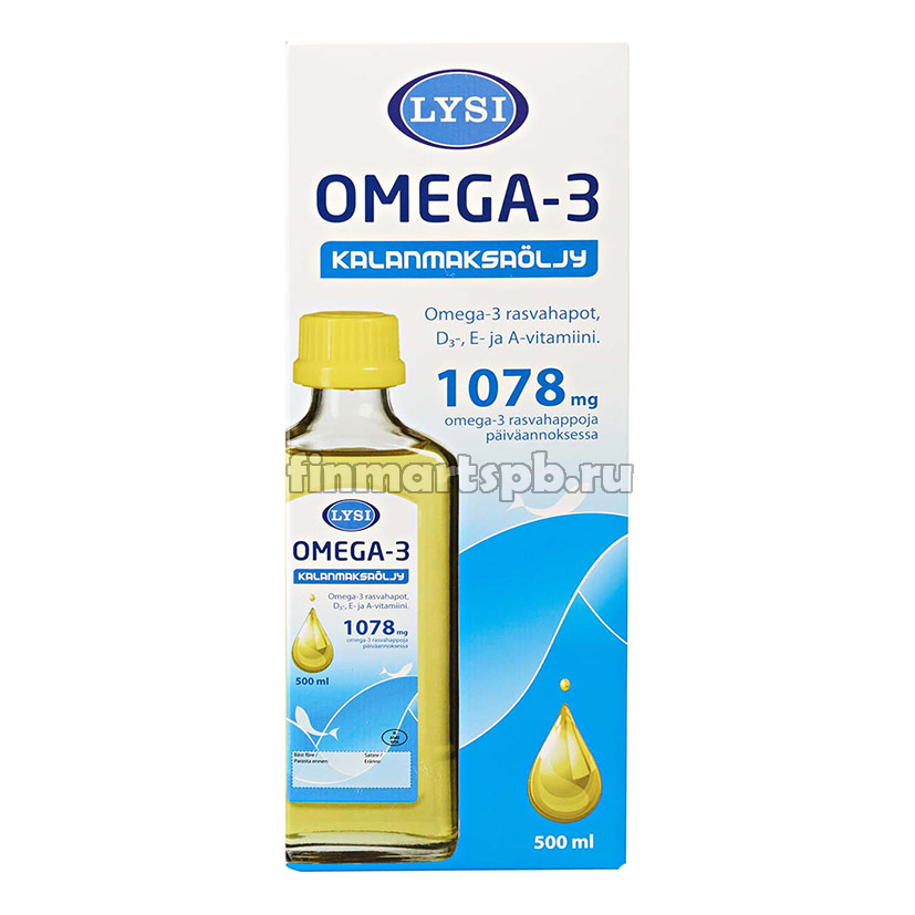Рыбий жир Lysi Omega 3 1078mg