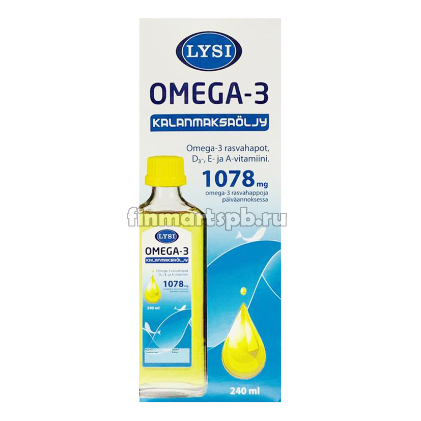 Рыбий жир Lysi Omega 3 1078mg (Омега 3)