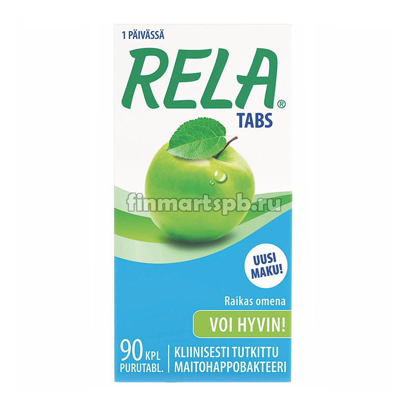 Молочнокислые бактерии Rela Tabs (вкус яблоко)