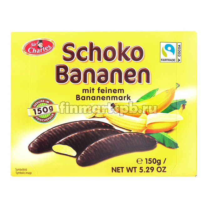 SIR CHARLES Schoko Bananen - 300 гр.
