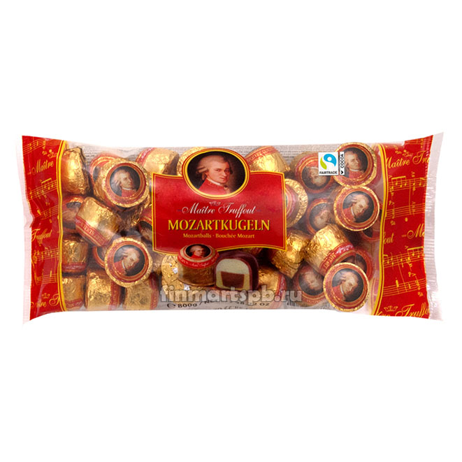 Шоколадные шарики с марципаном Maitre Truffout Mozartkugeln