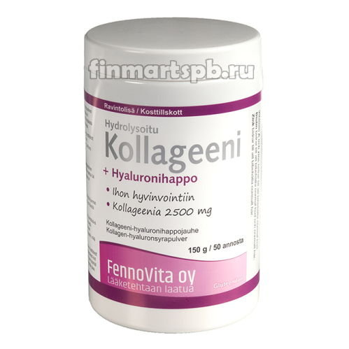 Витамины для кожи Fennovita Kollageeni + Hyaluronihappo (коллаген)