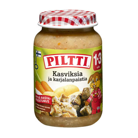 Piltti Kasviksia ja stroganoffia 