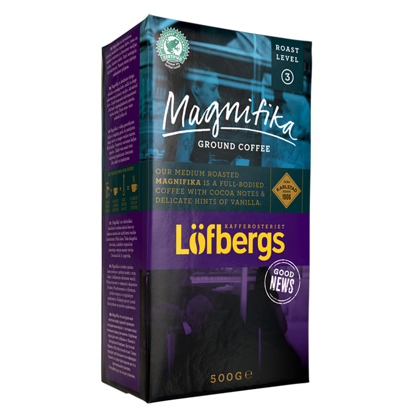 Кофе молотый Lofbergs Magnifika - 500 гр.