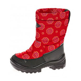 Валенки Kuoma Putkivarsi для детей (красные кружева) 