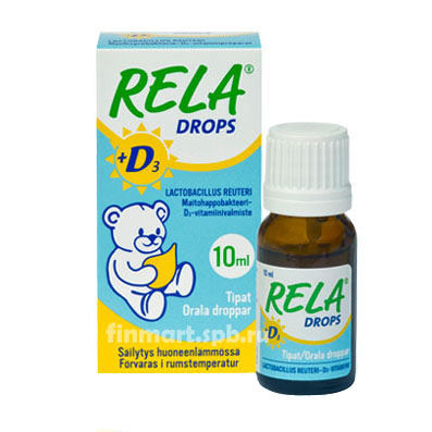 Капли Рела Дропс +Д3 - 10 мл.