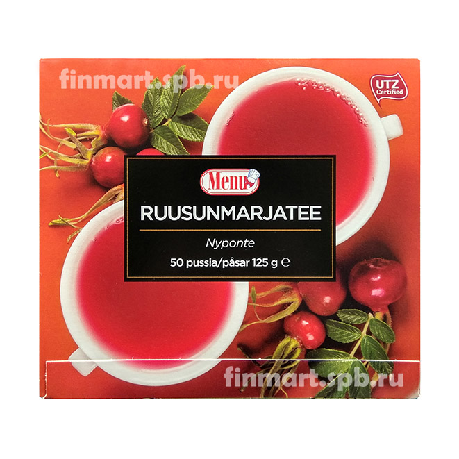 Чай с шиповником Menu ruusun marjatee - 50 пак.