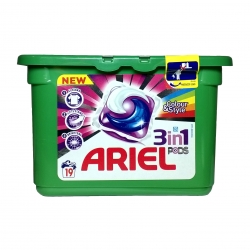 Капсулы для стирки Ariel Pods Color&Style 3in1 - 19 шт.