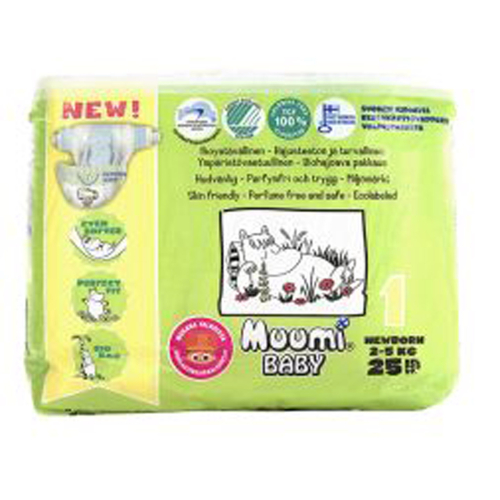 Подгузники Muumi Baby New Born (2-5 кг) - 25 шт