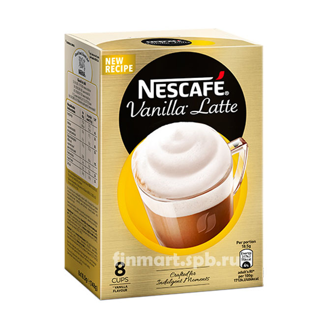 Кофейный напиток Nescafe Vanilla Latte - 8 пак.