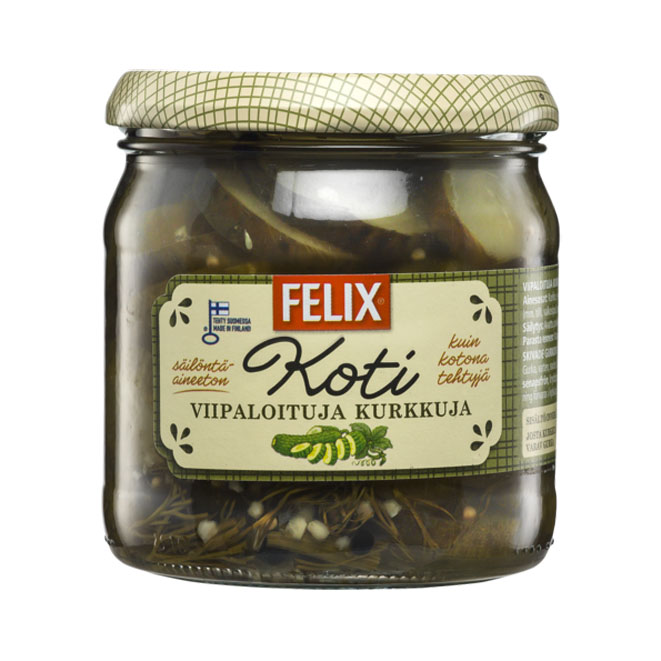 Маринованные огурцы в нарезке Felix Koti - 420 гр.