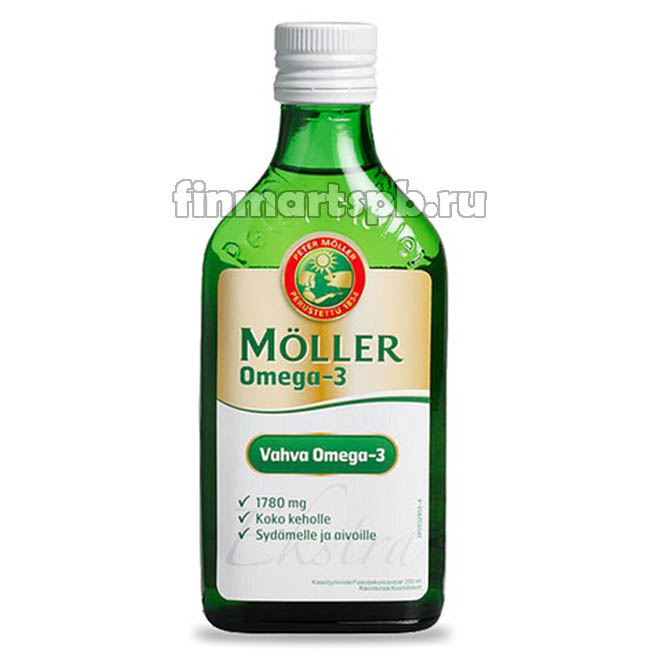 Рыбий жир Moller Vahva Omega 3 , 250 мл.