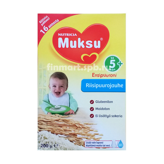 Каша Nutricia Muksu (рисовая) - 200 гр.