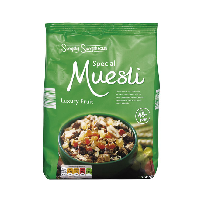 Мюсли с фруктами  Simply Sumptuous - 750 гр.