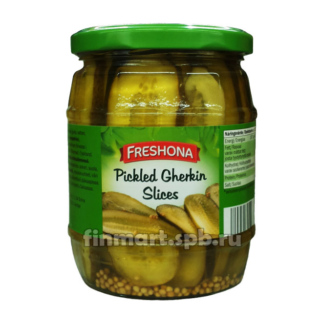 Маринованные огурцы в нарезке Freshona - 290 гр.