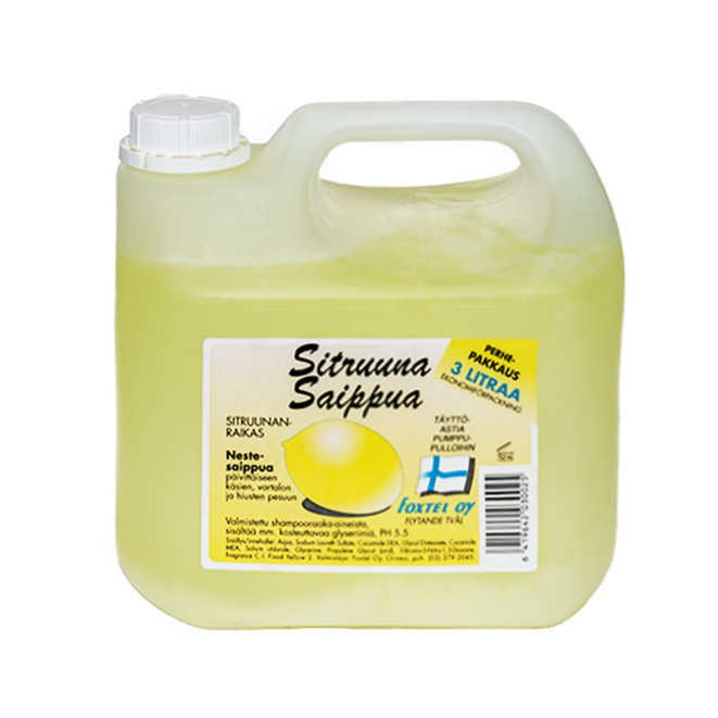 Жидкое мыло Foxtel Sitruuna (аромат лимона) - 3 л.