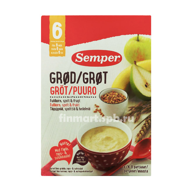 Каша Овсяная Semper (груша, банан) - 250 гр.