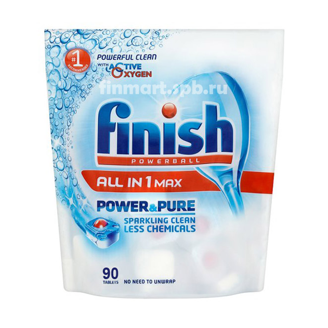 Таблетки для ПММ Finish All in 1 Max Power&Pure - 90 шт.