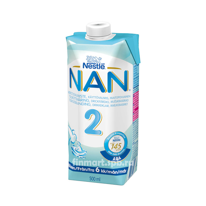 Nestle NAN 2 (НАН 2 готовая смесь) - 500 мл.