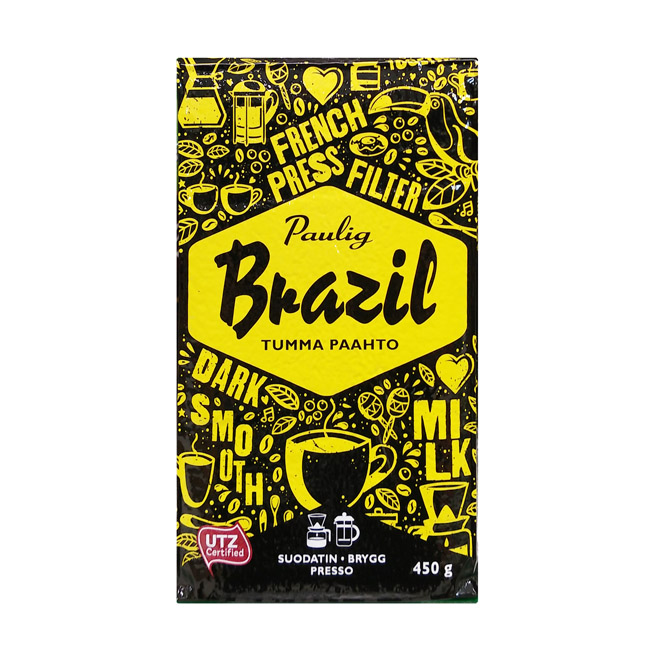 Кофе молотый Paulig Brazil Tumma Pahto - 450 гр.