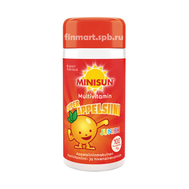 Поливитамины Minisun Super Appelsiini - 100 шт.