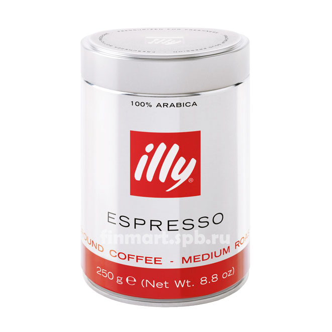 Кофе молотый Illy espresso medium roast - 250 г.